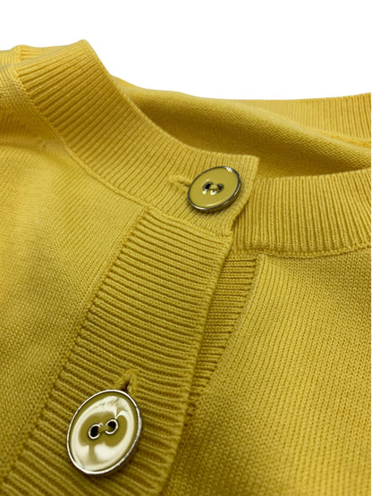 フォクシーニューヨーク Cardigan Logan 44419 カーディガン イエロー 2025年増産品 IT4WDUOZI0X4