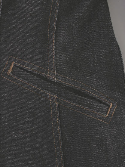 バーバリーロンドン FCA15-120-09 デニムジャケット 40 グレー ノバチェック ITP2KZQQ9461