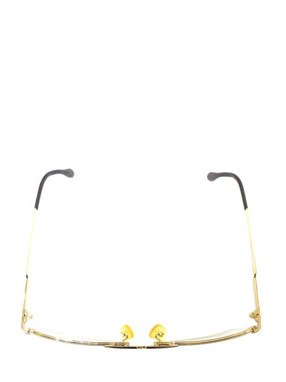 カザール MOD744 メガネ ゴールド メタルフレーム スクエア IT91PG2HDJ38