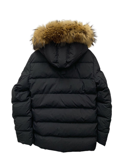 ピレネックス AUTHENTIC MAT FUR HMM010 ダウンジャケット S ブラック ラクーン ファー ITBHTKRZIQ1W