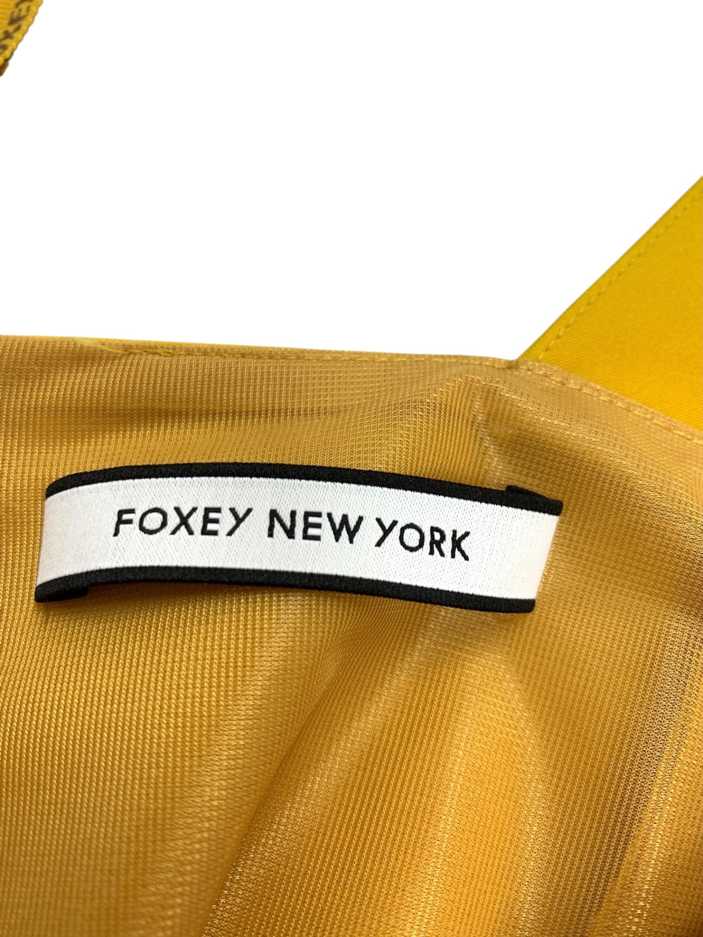 フォクシーニューヨーク Dress Elegant Stitch 39925 42 イエロー