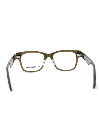 フォーナインズ SF9016 210 メガネ ブラウン 999.9×Ferragamo コラボ セルフレーム フルリム ウェリントン ITIF4HBQ7KBC