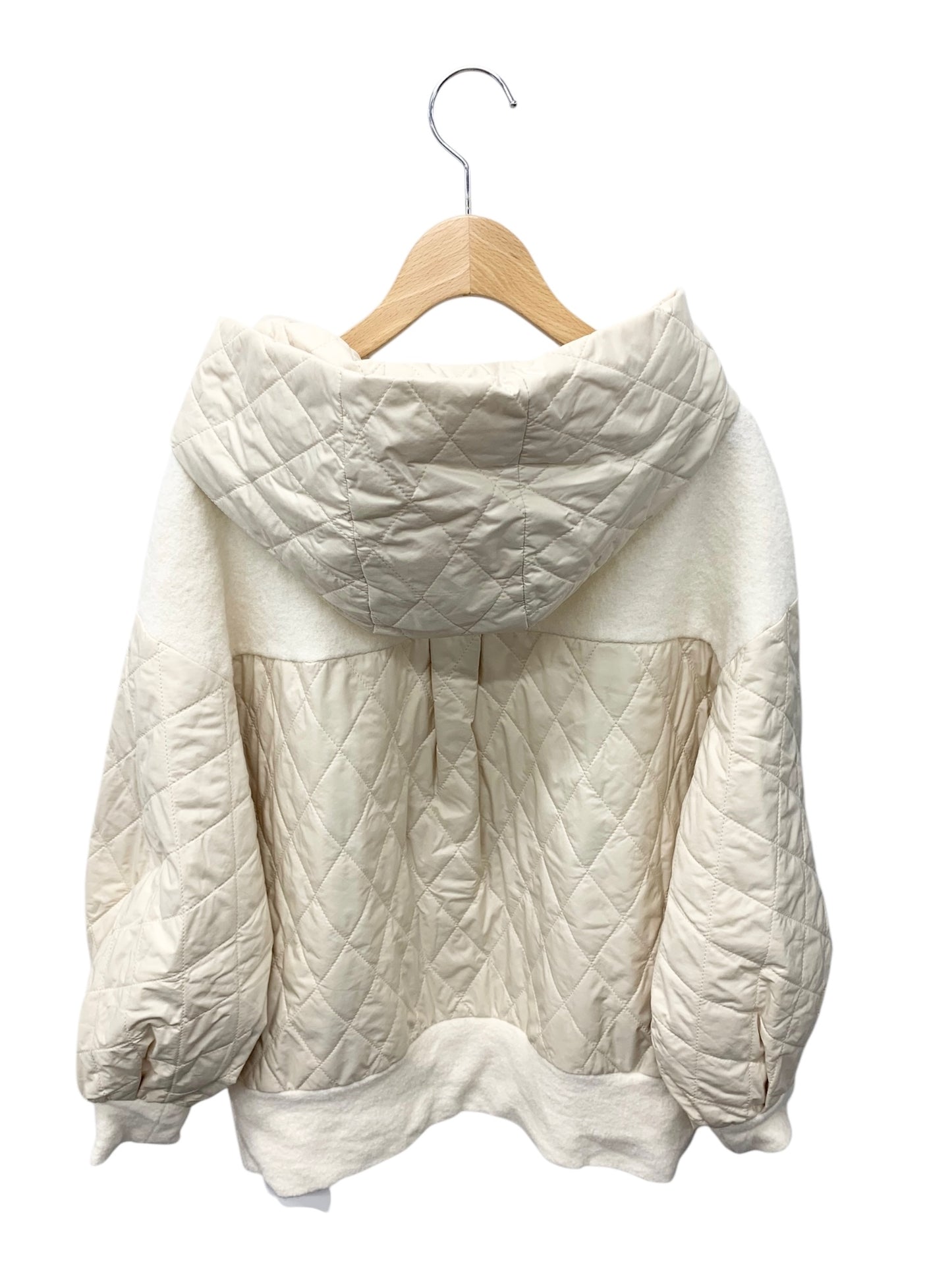 ダイアグラム ジャージオーバートップ 0322442033 パーカー 36 アイボリー キルティング IT7KJ7TX5HW3