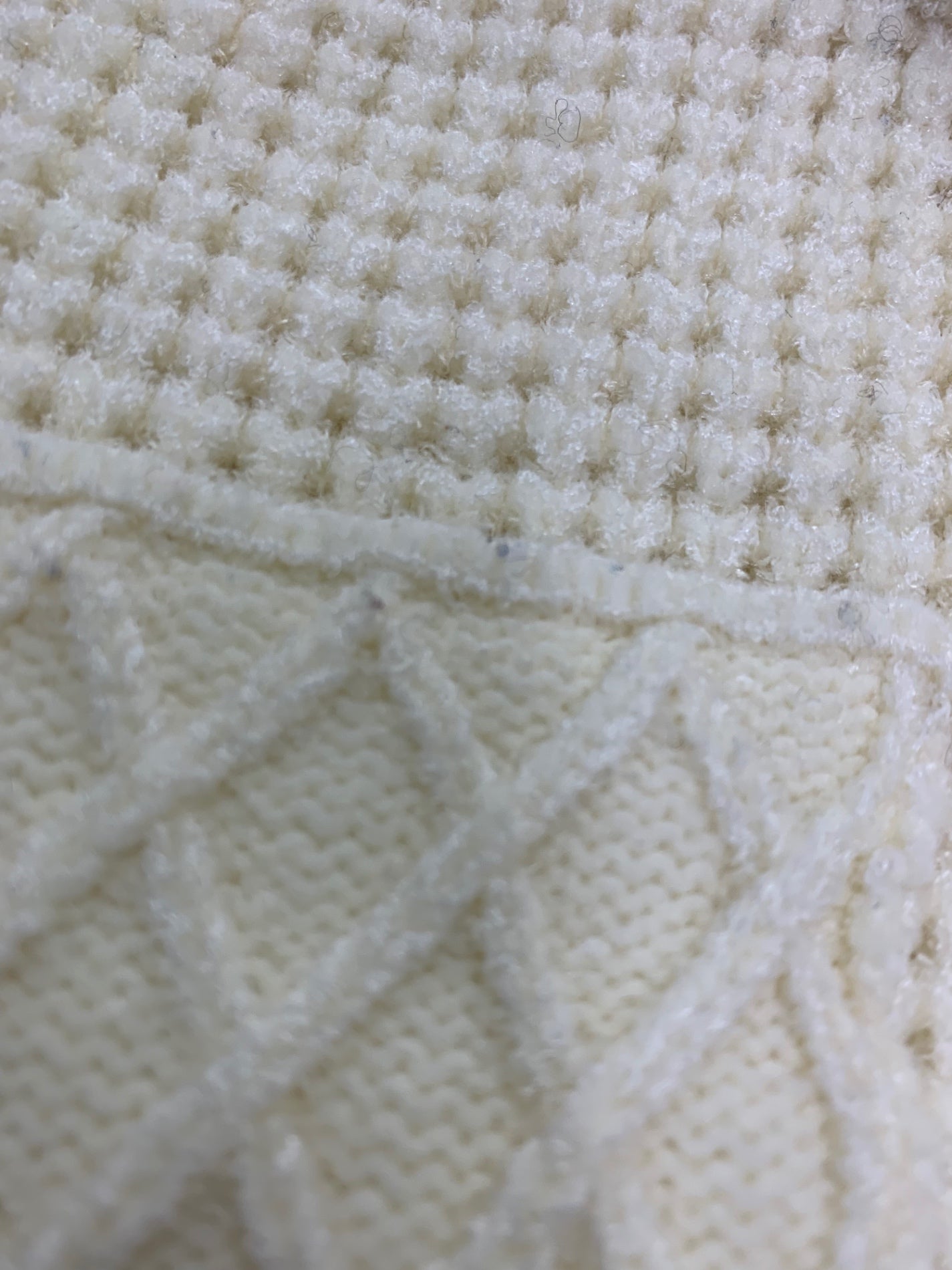 アンスリード CABLE LAYER KNIT TOP 522562600201-01 F ホワイト 25aw IT51AKZFN5WY
