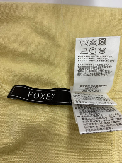フォクシーブテック 42530 カーディガン 40 イエロー カシミア シルク ニット IT2J3LLLWYF8