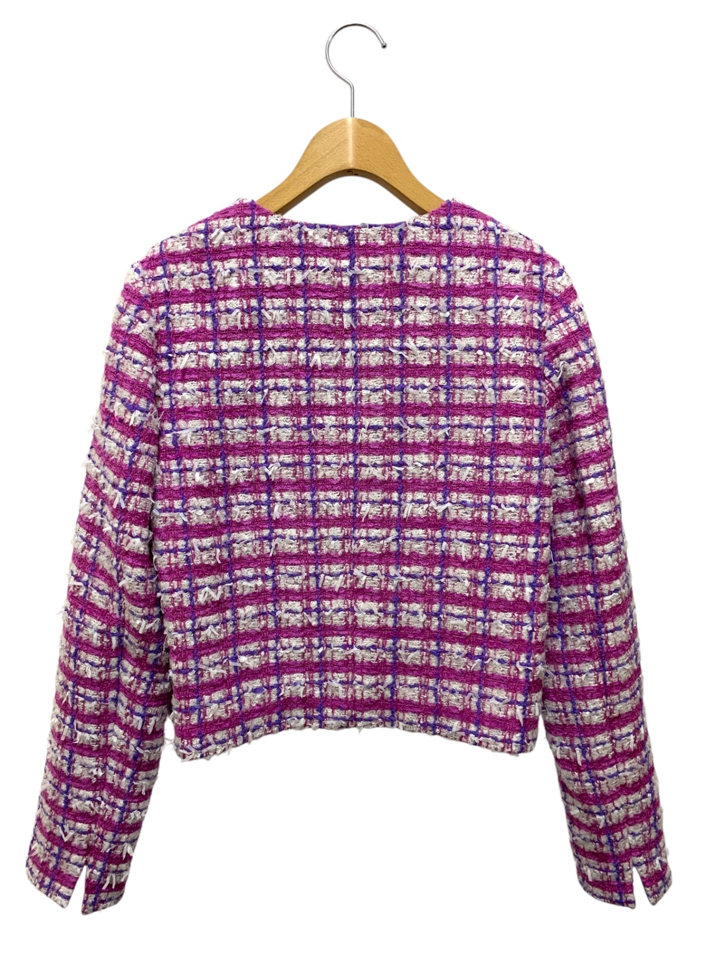 レオナールファッション 0331053 ジャケット 38 パープル ツイード スパンコール 24SS IT24D6BM0R5S 【SALE】