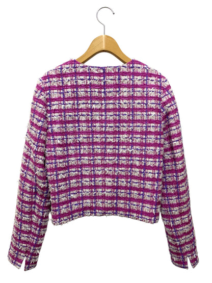 レオナールファッション 0331053 ジャケット 38 パープル ツイード スパンコール 24SS IT24D6BM0R5S 【SALE】