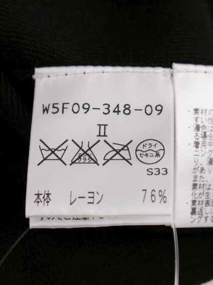 トゥービーシック W5F09-348-09 カーディガン 2 ブラック フラワーモチーフ ビジュー IT0UMXWCX0RK