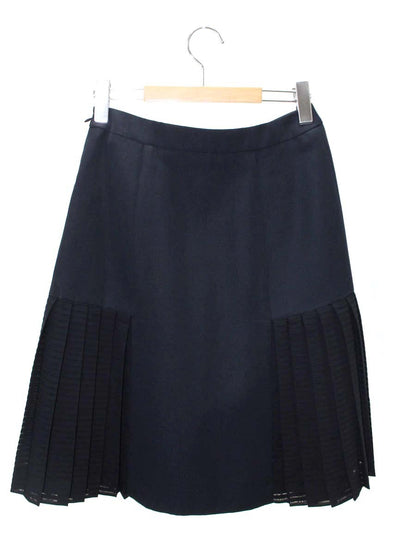 トゥービーシック W5S03-719-29 スカート 40 ネイビー プリーツ 切替 IT98KFQRHGEW 【SALE】