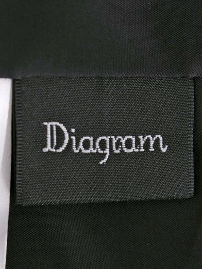 ダイアグラム フリンジタイトジャガードスカート 03224 21219 タイトスカート 36 ブラック ITU913JXUTUO