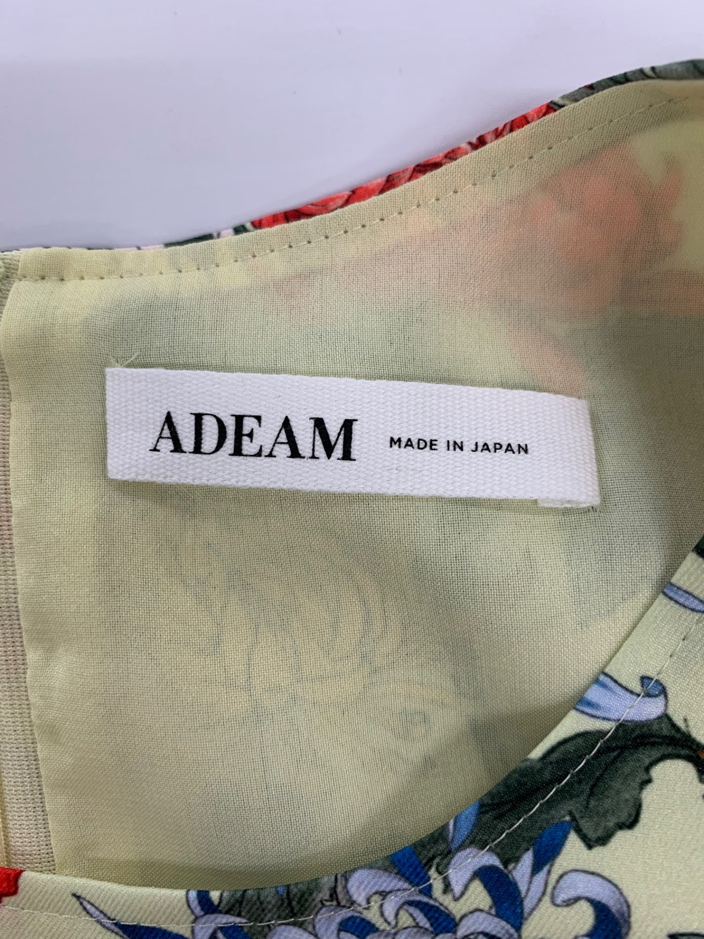 アディアム 43489 チュニック S マルチカラー フラワープリント ノースリ フレア ITJTYRBGN9YM