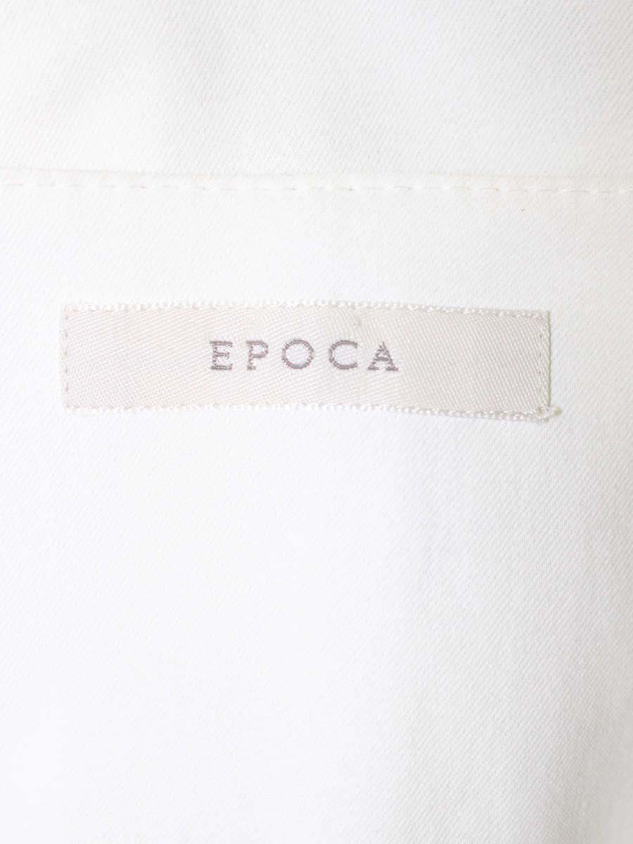 エポカ M5E26-542-01 ノーカラージャケット 38 ホワイト リネン混 IT70L1GSL7R4