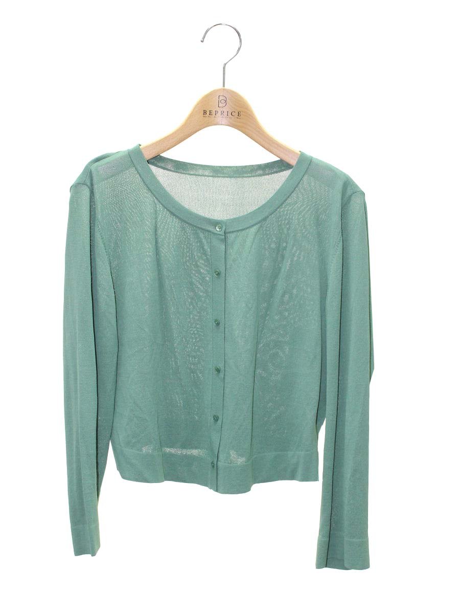 フォクシーニューヨーク アッパースタンダード 32821 カーディガン 40 グリーン IT4W01UIYBP0