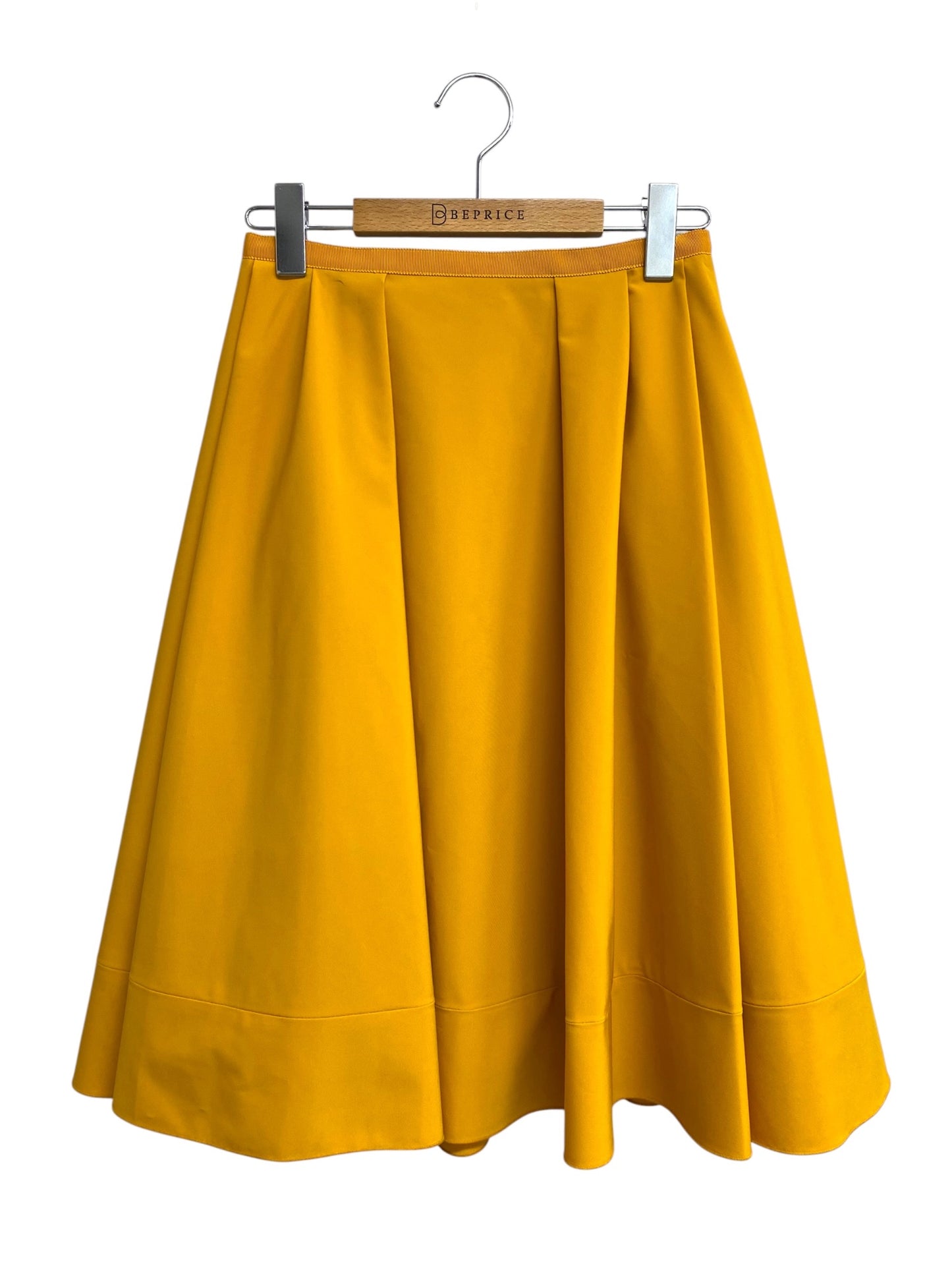 フォクシーニューヨーク Skirt 38338 スカート 38 イエロー タックフレア ITJEBGYPPR0I