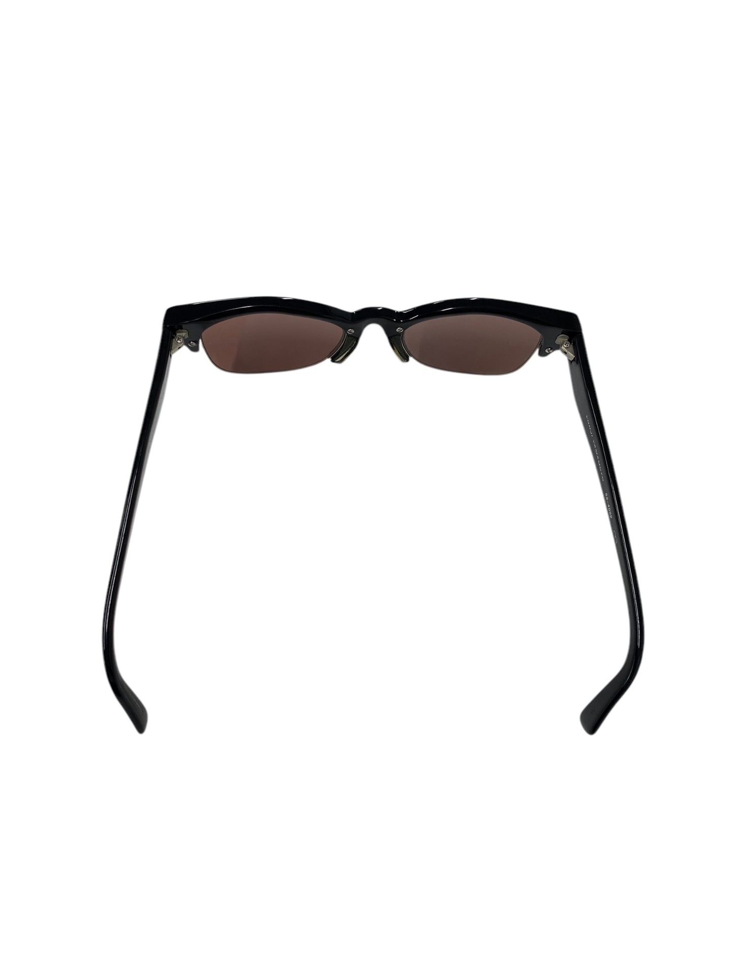 ヨウジヤマモト 52-4002 サングラス ブラック セルフレーム ハーフリム（ナイロール）ボストン ITU29897TZRE