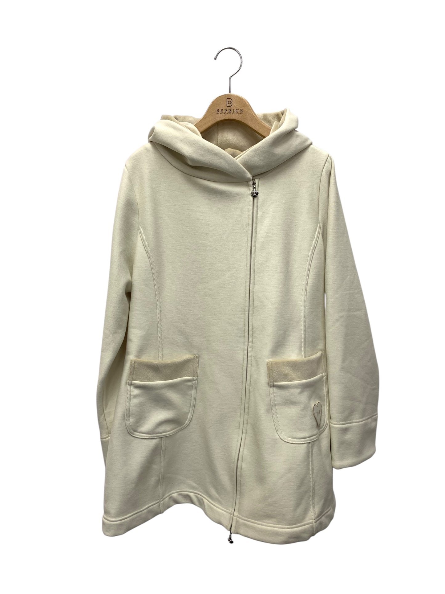 エムズグレイシー 419609 アウター 38 ベージュ フード ハートワッペン IT48D73I9BZC