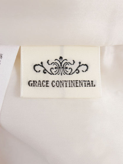 グレースコンチネンタル ラメ千鳥マーメイドスカート 0121421050-00 36 ベージュ/ゴールド IT4A8DTFT6D4