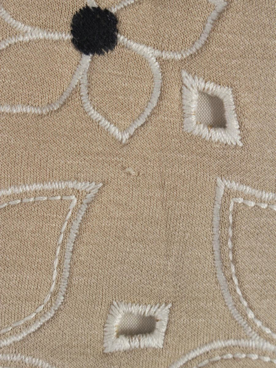 エムズグレイシー 017117 スカート 38 ベージュ カットワーク フラワー フレア IT8N6M0Z9MUU