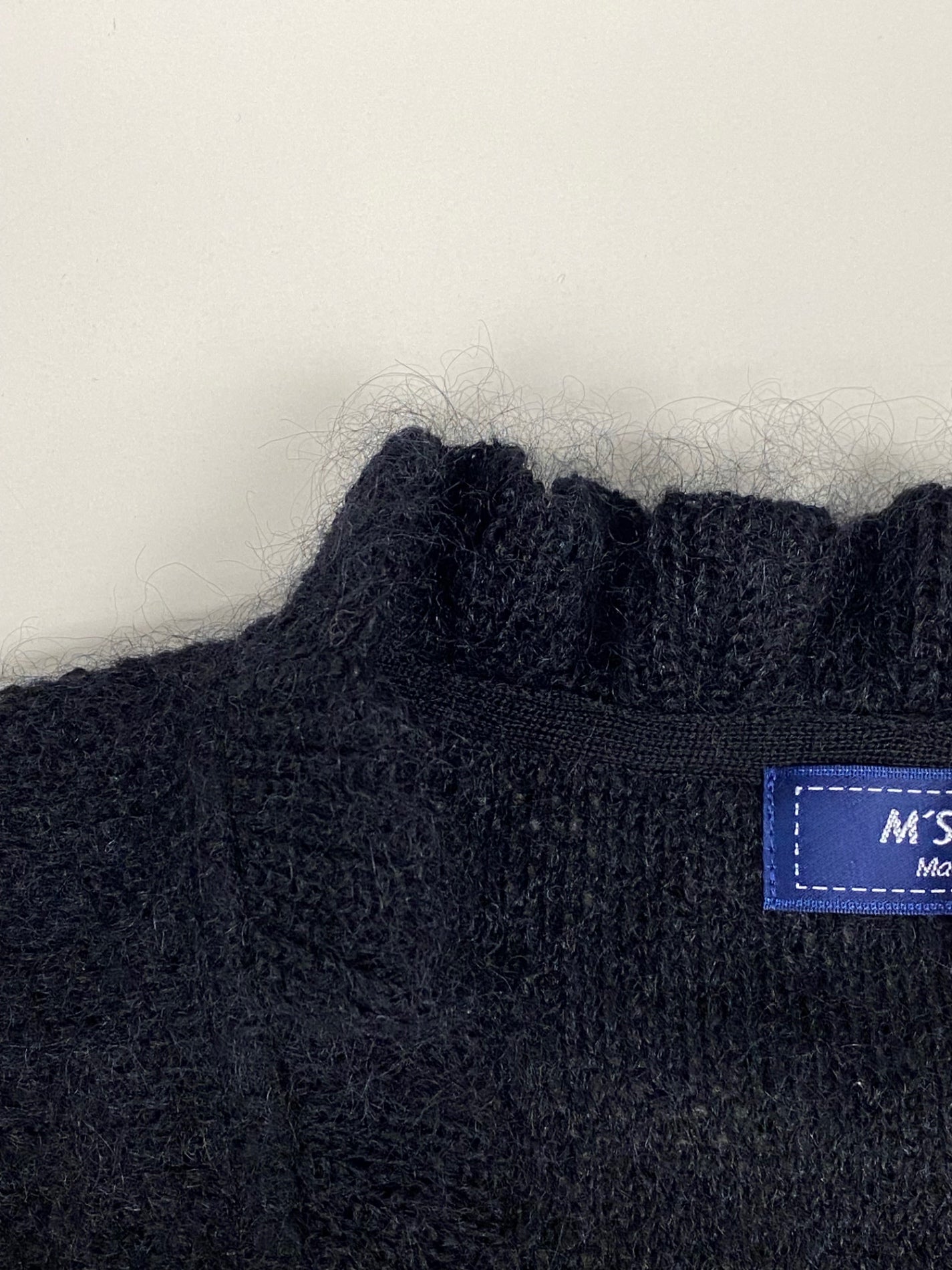 エムズグレイシー 018563 カーディガン 40 ブラック モヘヤ混 ボレロ IT0X7D99UDHG