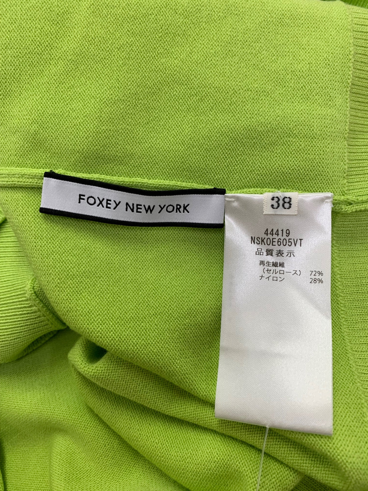 フォクシーニューヨーク Cardigan Logan 44419 カーディガン 38 グリーン IT37S4RNOCX4