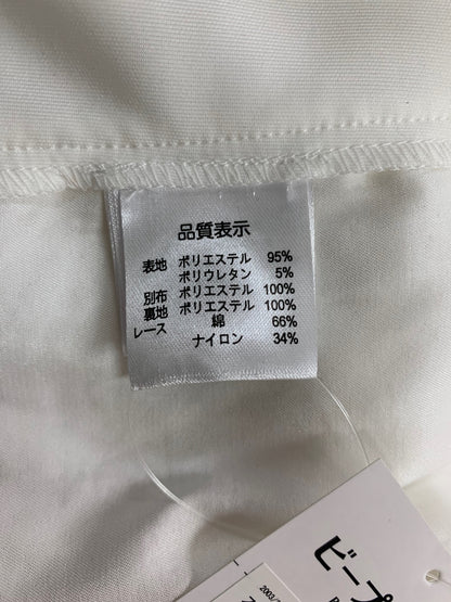 スーパービューティー 2618001 スプリングコート 42 ホワイト スタンドフリル 透かしレース ダンボールニット スパンコール ビジュー フーディー ITPY2SGT5EAQ