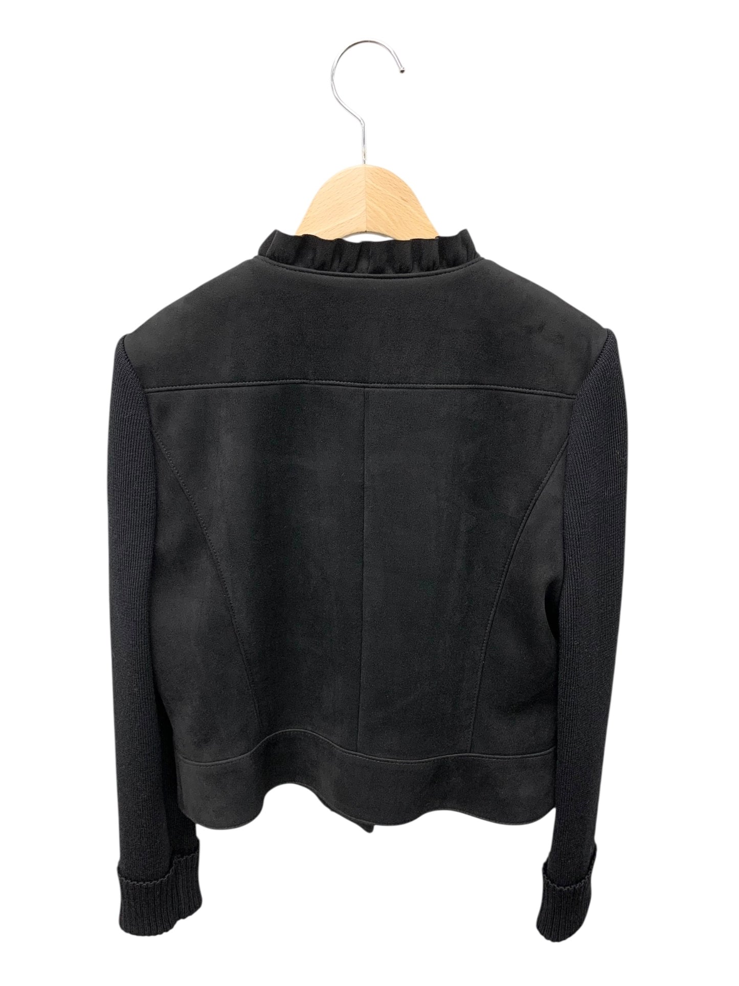 エムズグレイシー Suede Touch Jacket 814532 ジャケット 40 ブラック ITBLL6T4XTA4