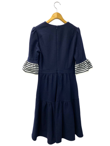 ボーダーズアットバルコニー  WOOL JERSEY DRESS BD1821-2K-09 ワンピース 36 ネイビー ITJDPBK7ZZ6K