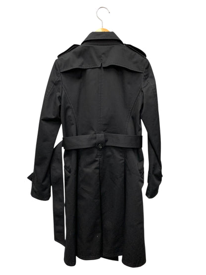 エポカザショップ REA02-314-09 トレンチコート 36 ブラック コットン ITUAN4OXNISY