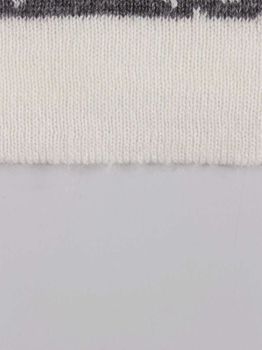 スーパービューティー ワンピース  40 グレー ニット フェイクパール ラインストーン ITQGIYG6WMX6