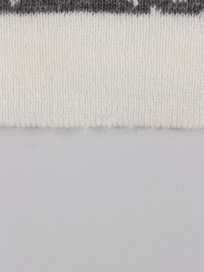 スーパービューティー ワンピース  40 グレー ニット フェイクパール ラインストーン ITQGIYG6WMX6