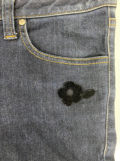 エムズグレイシー White Denim Pants 816511 デニムパンツ 36 ネイビー ITFZOUA5BFOQ