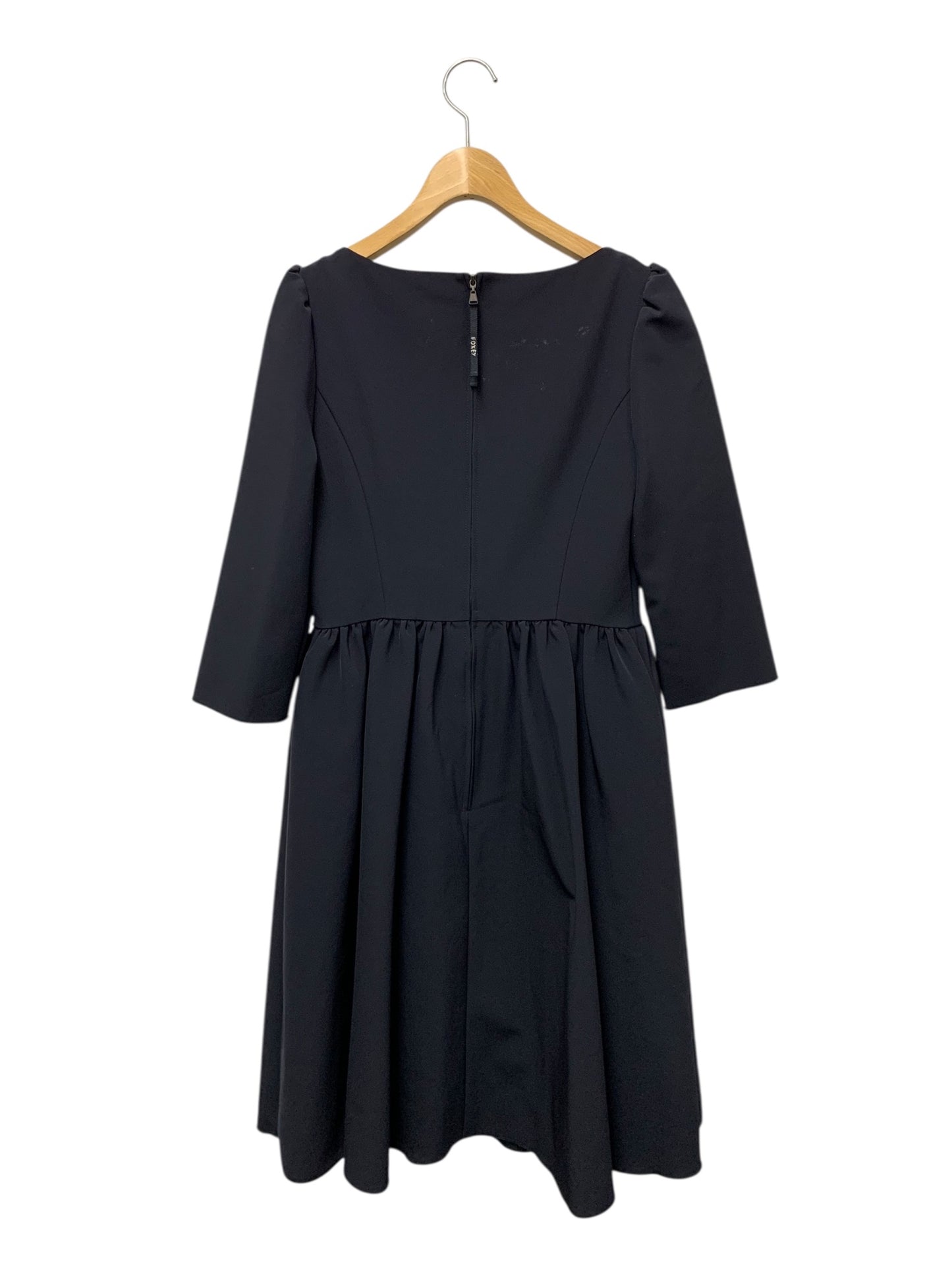 フォクシーニューヨーク Winter Wonder 39842 ワンピース 38 ネイビー 2022年増産品 ITFURZHY6IIO