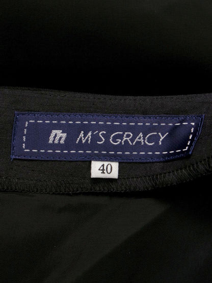 エムズグレイシー 721305 ワンピース 40 ブラック ドット リボン IT40NKIBYGEO