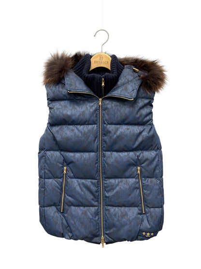 タトラス LTA16A4511 ダウンベスト 04 ネイビー ラクーンファー ITN9OOBXVK5O