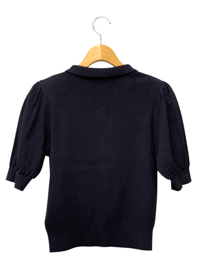 フォクシーブティック Seine 45339 ニット 40 ネイビー パフスリーブ IT8VPMOF2P0C