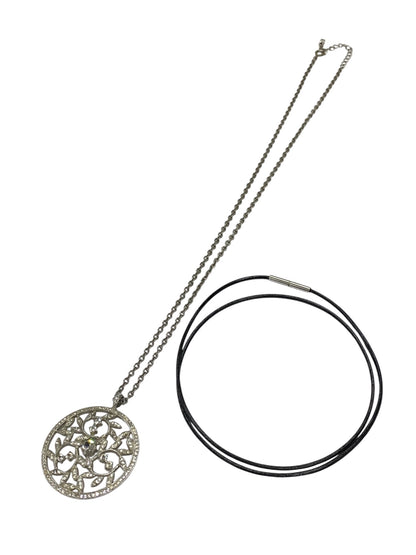 フォクシーブティック NECKLACE CRYSTAL MOON 25772 ネックレス シルバー ITKOX7QII9V6