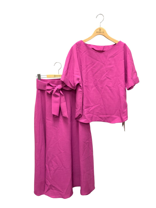 自由区 OPWMBM6555  セットアップ 36 ピンク Vネック スカート ITIH2GDP9XQS