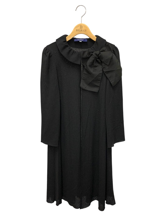 エムズグレイシー ギャザー襟シアーケープ 414302 カーディガン 36 ブラック ITXZD98LBFNS