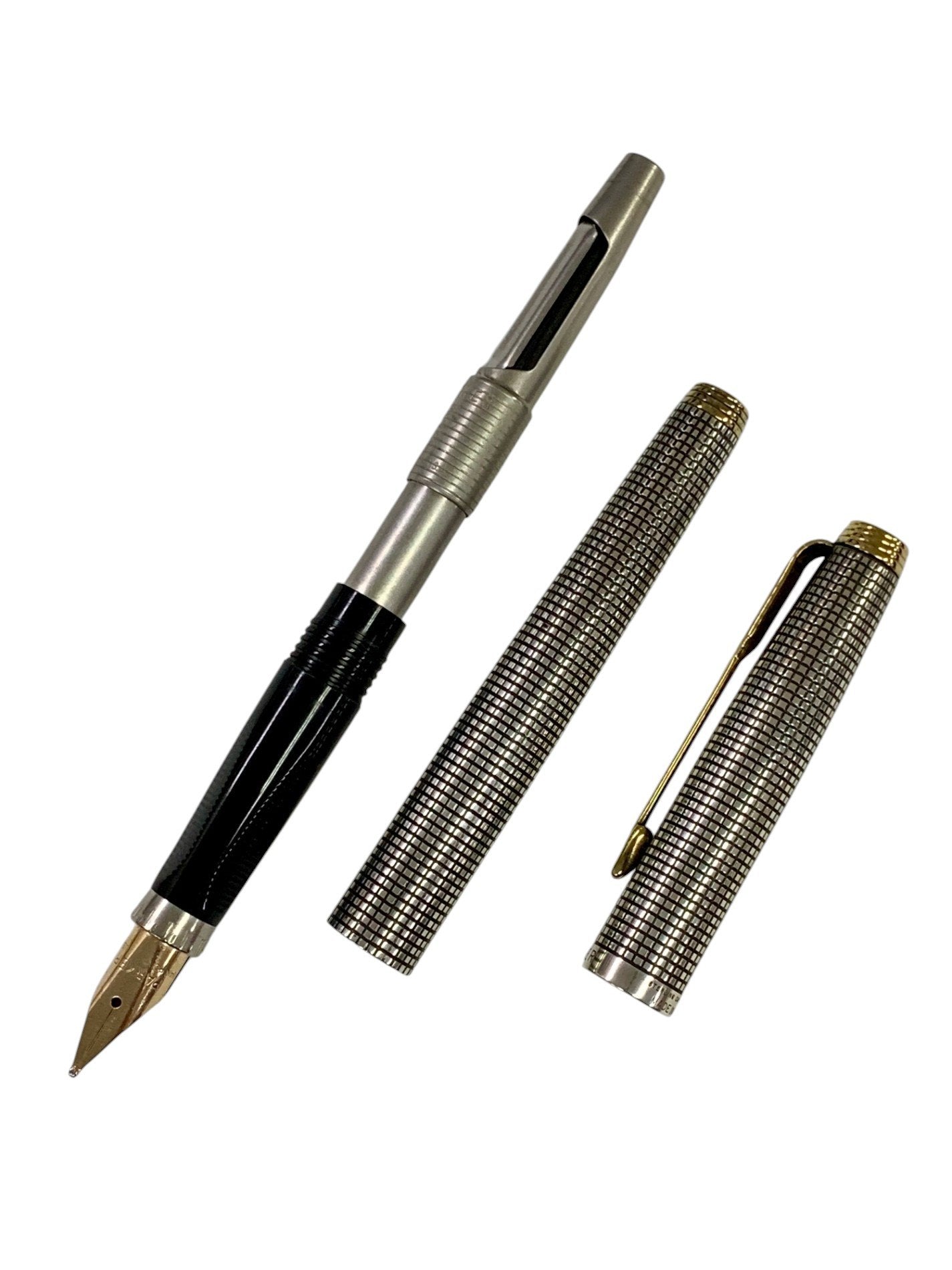 パーカー 万年筆 #75 スターリングシルバー シズレ シルバー B 14K ITE8DVF1XJMK