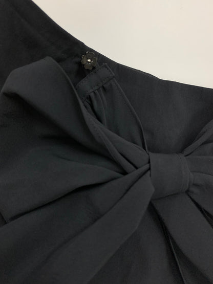 エムズグレイシー 727323 スカート 38 ブラック フレア カメリアボタン IT1A76RC4QW4