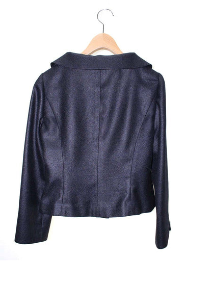 エムズグレイシー 914110 ジャケット 38 ネイビー カメリアボタン ラインストーン ITNW3L05JJ7U 【SALE】