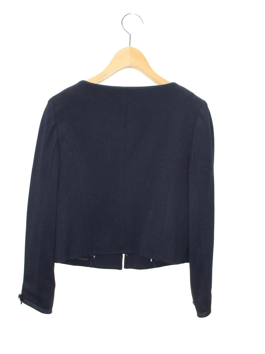 トッカ JKTOGA0100 ジャケット 0 ネイビー ノーカラー リボン ITUC0GRX4114