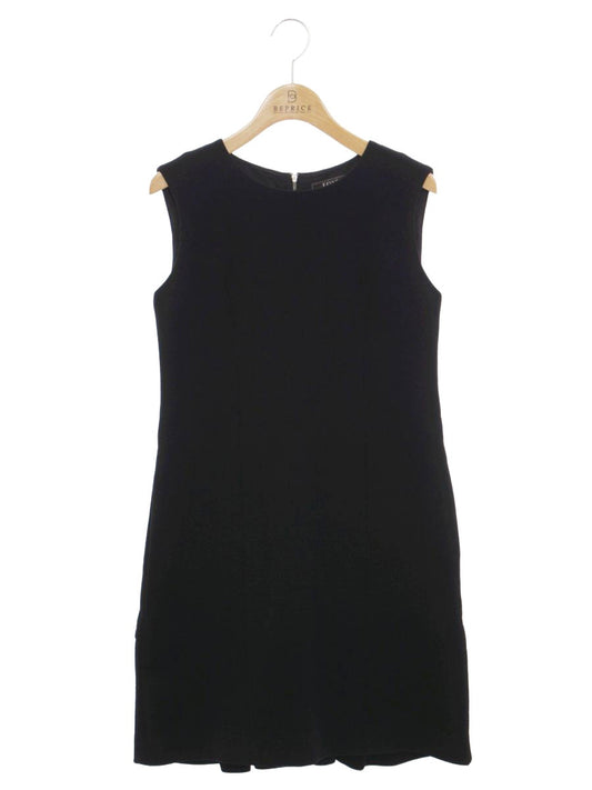 フォクシーブティック 27819 ワンピース 38 ブラック リボン フリル ウール ITKWWJ0JQY70