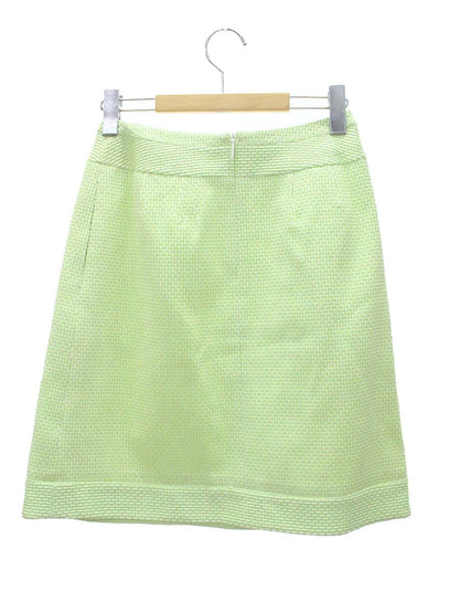 ルネ 6524150 スカート 34 グリーン TISSUE ツイード カメリアボタン ITYOF2WU9ZQO 【SALE】
