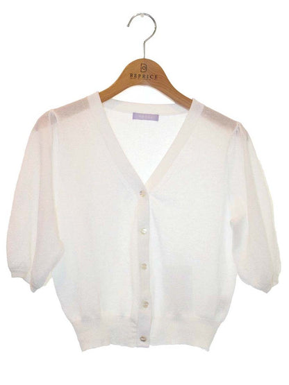 トッカラベンダー 【WEB限定】Seer Short-sleeved Cardigan カーディガン KRTUNM0501 F ホワイト IT0AUQDGVC5W