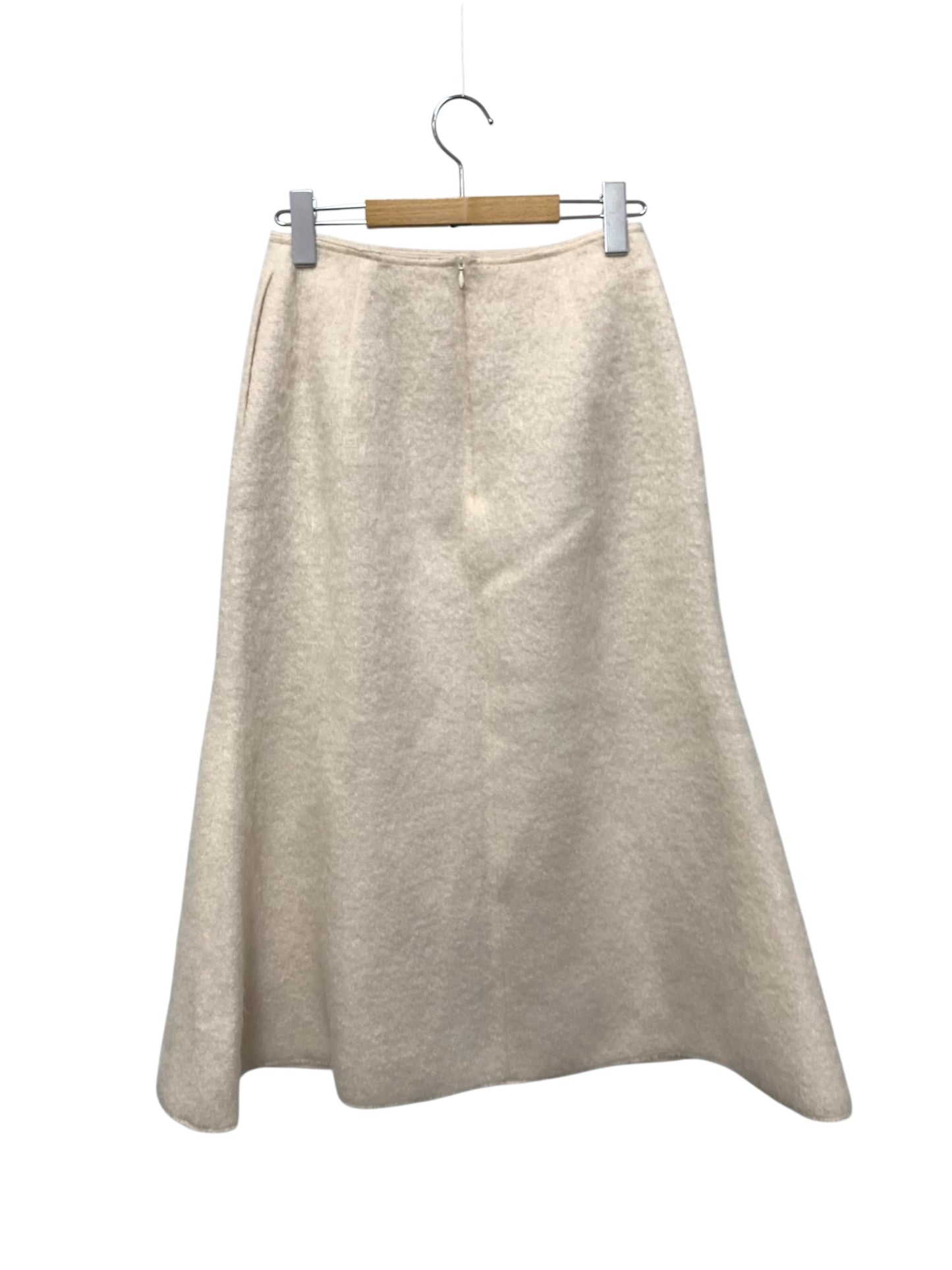 ヨリ YR2123-092AW スカート 38 ベージュ ウール モヘヤ混 フレア IT7V5CQO45YO 【SALE】