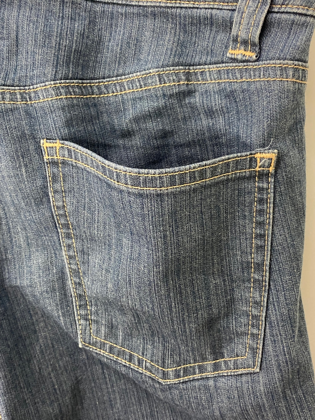 エムズグレイシー 726317 デニムパンツ 40 ネイビー フリル IT3MVX2IHPYM