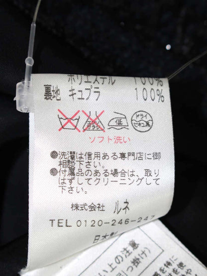 ルネ 6336440 ワンピース 34 ネイビー ツイード ITBMCXUTDYVO