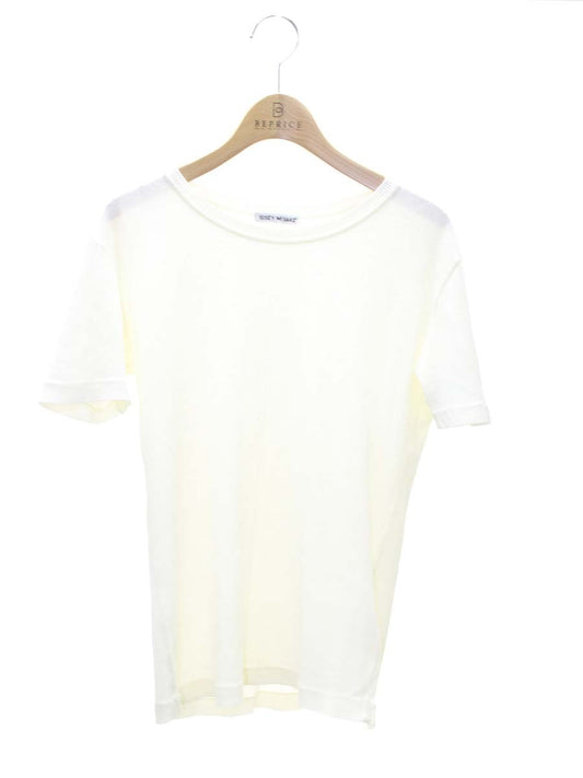イッセイミヤケ IM61-JK112 ニットトップス M アイボリー 半袖 ITWIULXTJNG2