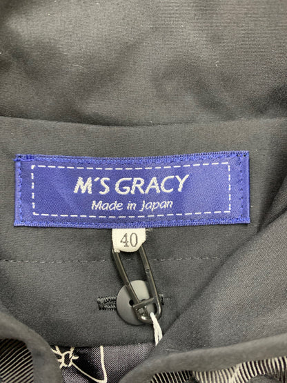 エムズグレイシー 219101 コート 40 ブラック フリルフーディーコート ライナー付 ITMR6CD1MVDW